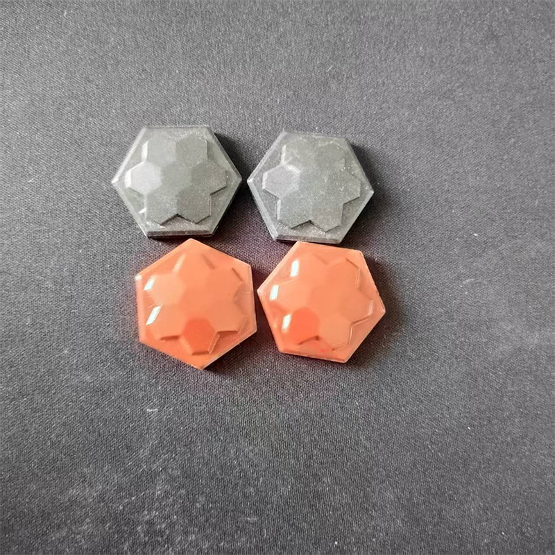 Tourmaline Sheet Manufacturer Wholesale Far Infrared Ceramic Sheet Tourmaline Sheet Particles Multi-Color Optional Hexagonal Energy Sheet