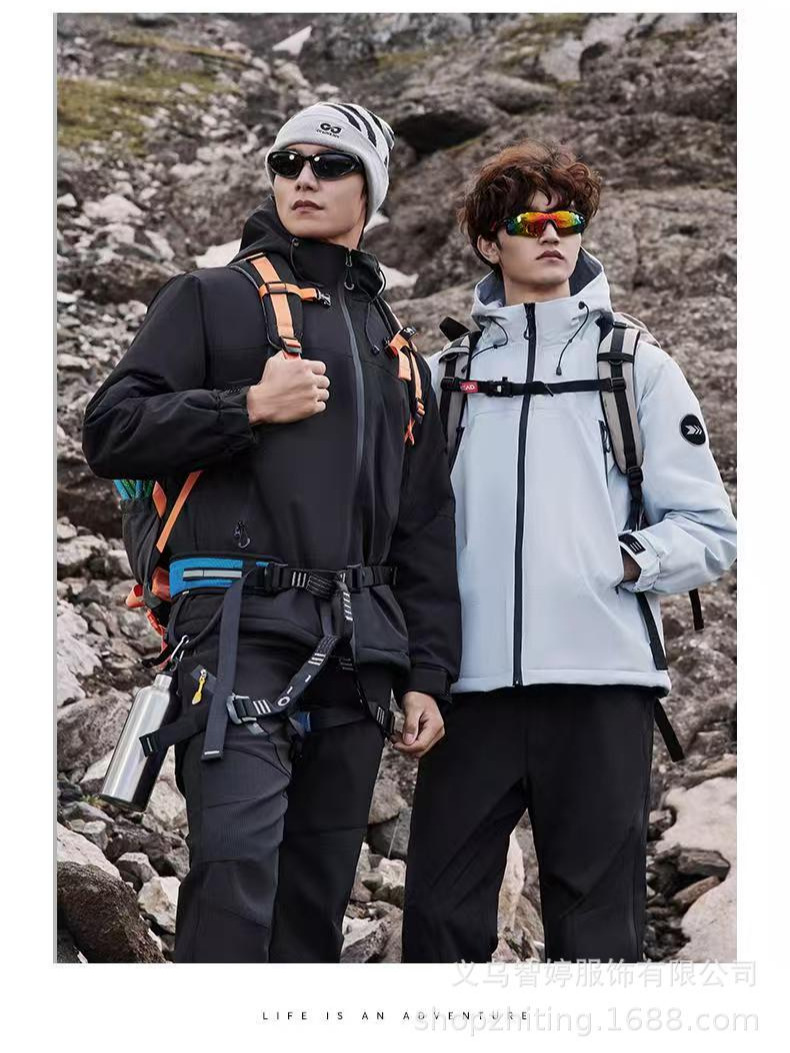 Down One-Piece Jacket with Customized Logo Graphene Windproof, Waterproof, Coldproof and Warm Windbreaker Workwear Jacket