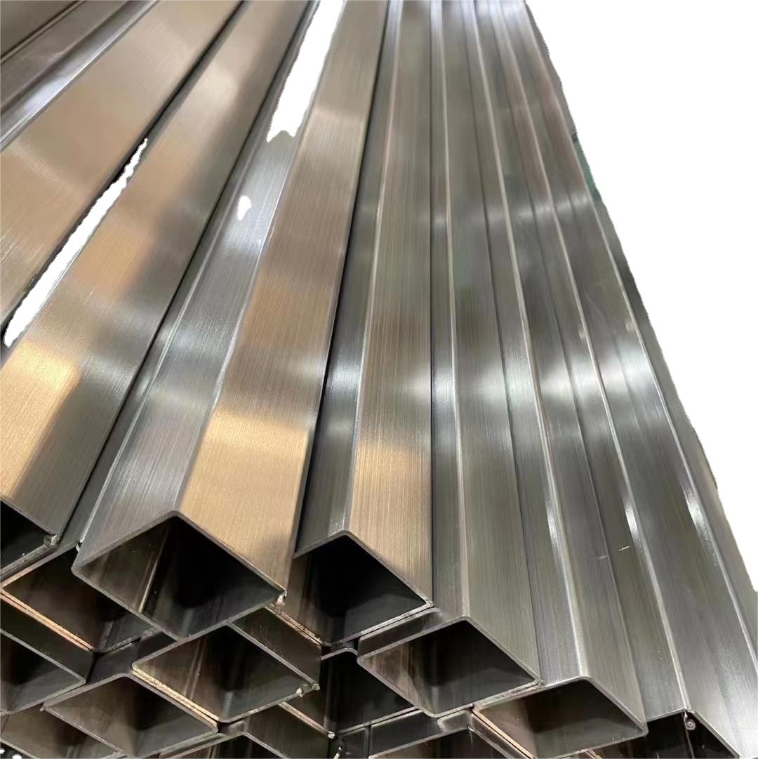 304 Stainless Steel Square Tube 316 201 Polished Brushed Stainless Steel Decorative Square Tube Photovoltaic Bracket Tube Laser Cutting