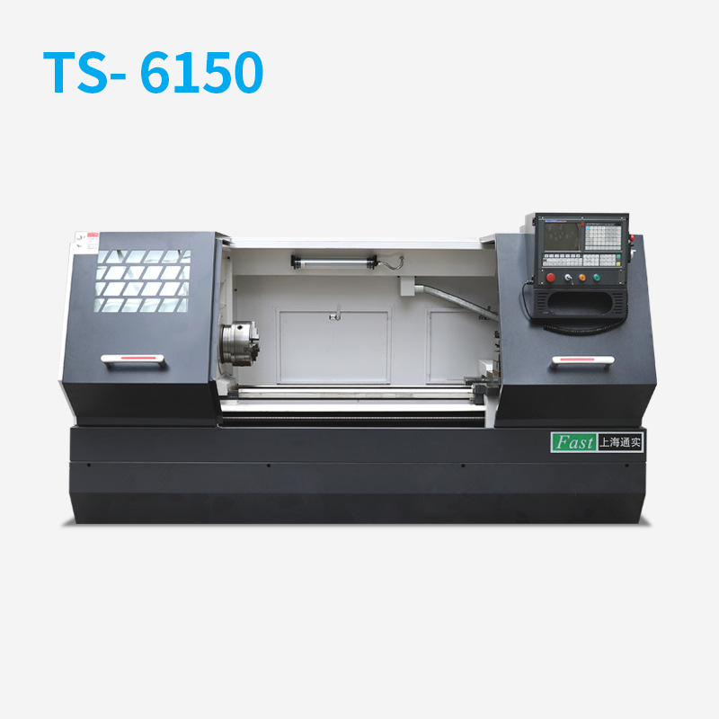TS6150 Cnc Lathe with Floor-standing Truss Manipulator One-to-two Material Disk Automation Truss Cnc Car