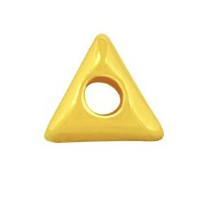 Pure Gold 999 Broken Gold Bracelet Gold Triangle Spacer Bracelet Transfer Beads DIY Accessories Braided Rope Pendant Wholesale