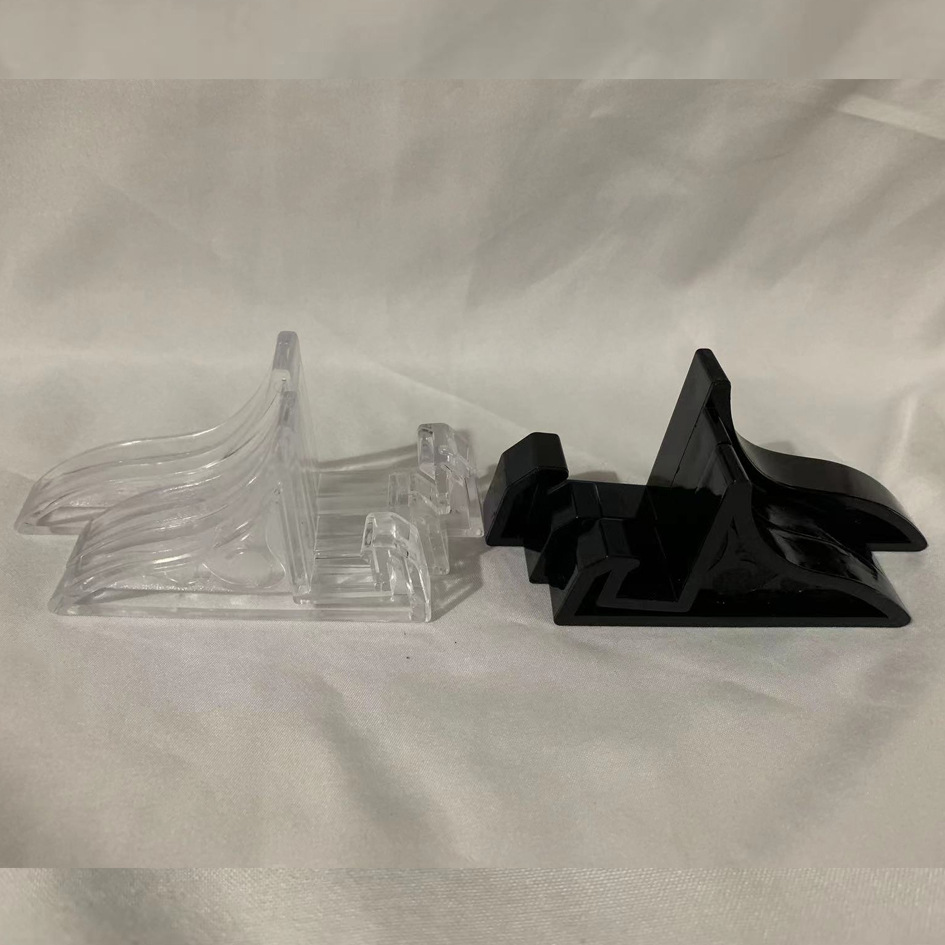 Plastic bracket slate painting rack black crafts plate bracket three-dimensional display rack frame engraving bracket wholesale