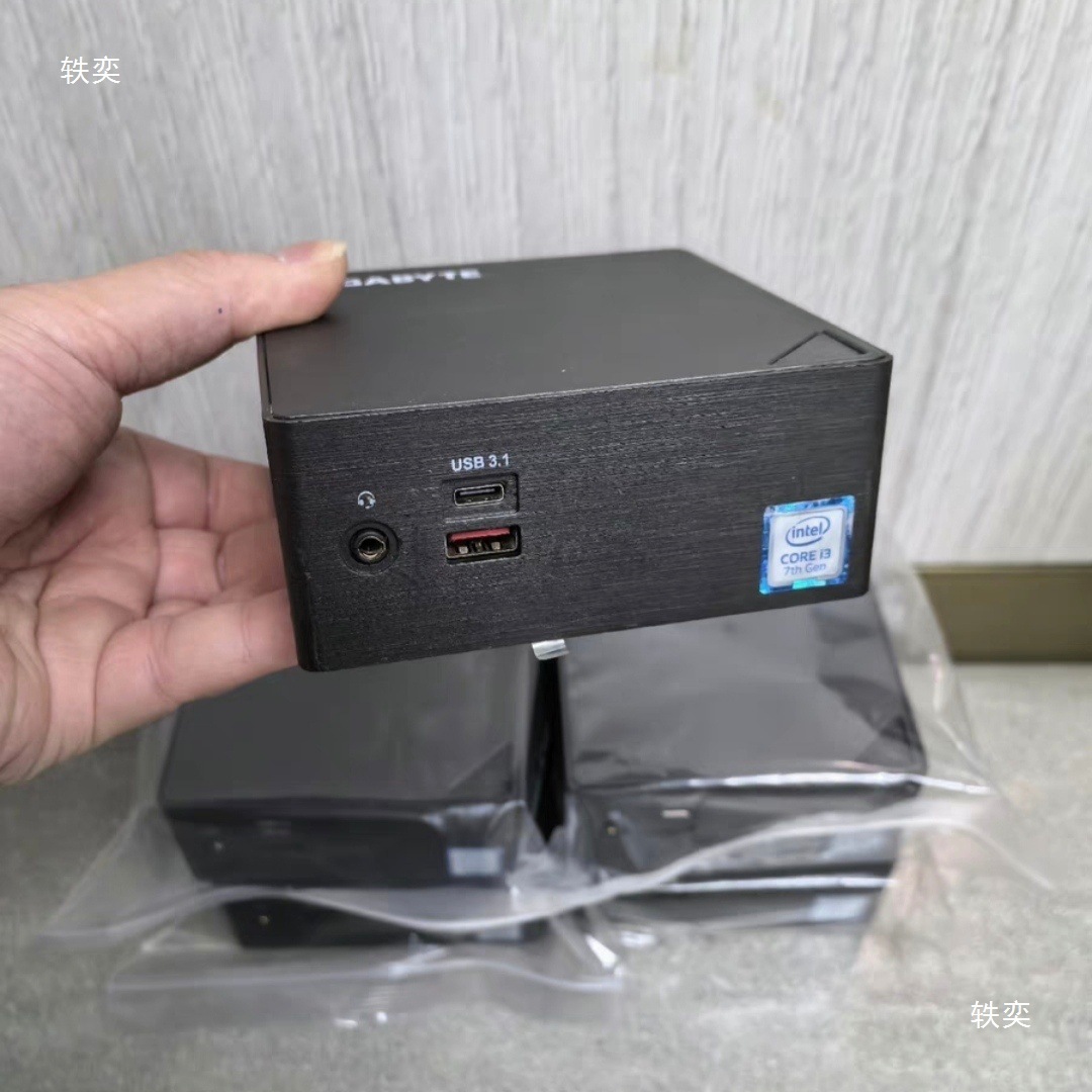 Мини-компьютер Nuc I3 7100U, домашний офисный настольный barebone, Win10, 8ГБ, 256ГБ