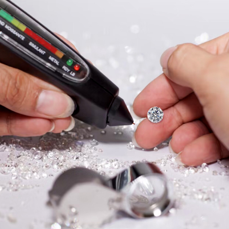 Moissanite Loose Stone g Color Vvs Clarity Round Eight Hearts and Eight Arrows Factory Direct Supply Spot Wholesale