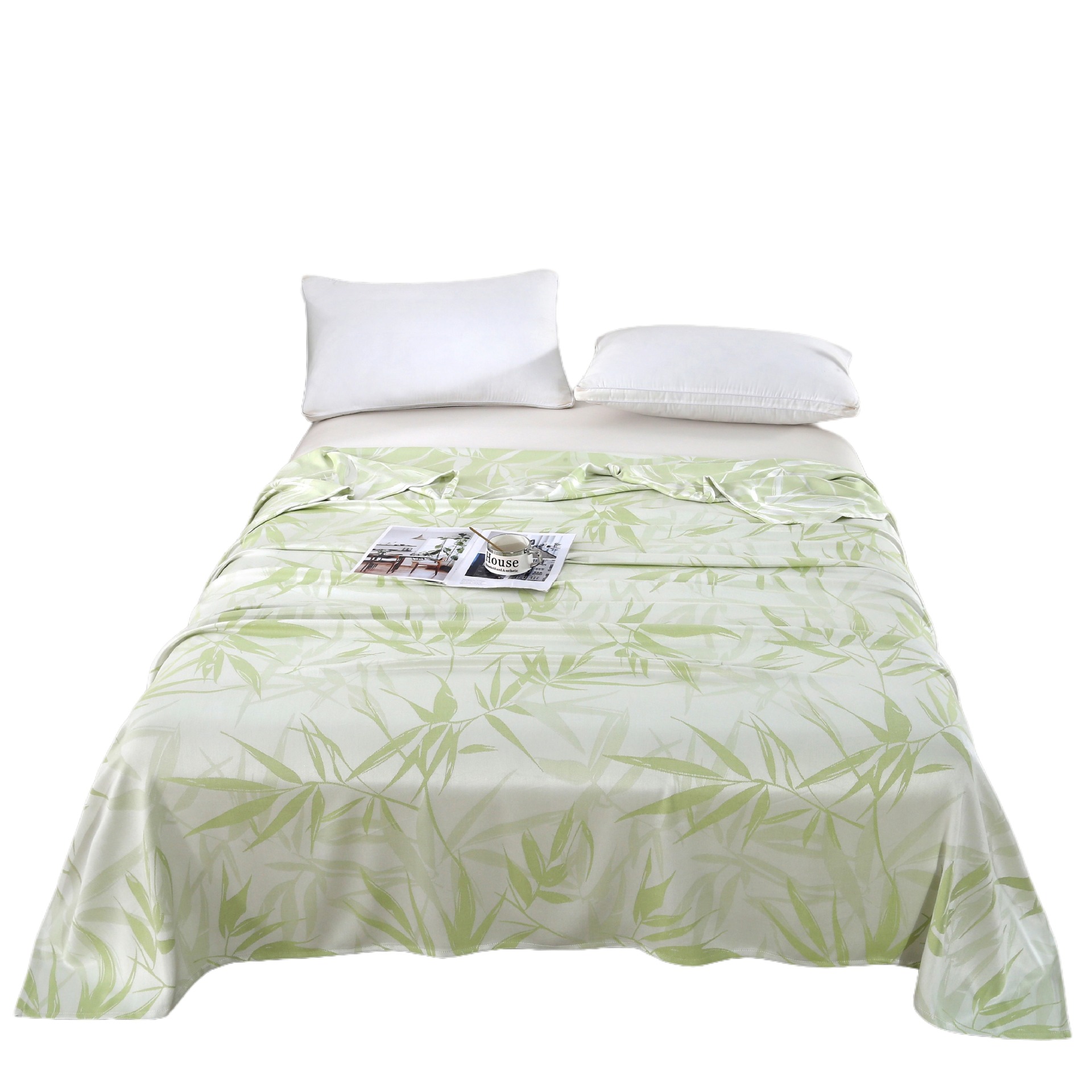 Bamboo Fiber Blanket, Ice Silk Soft Mat, Bamboo Fiber Blanket, Summer Cooling Quilt, Air Conditioning Blanket, One-Piece Wholesale