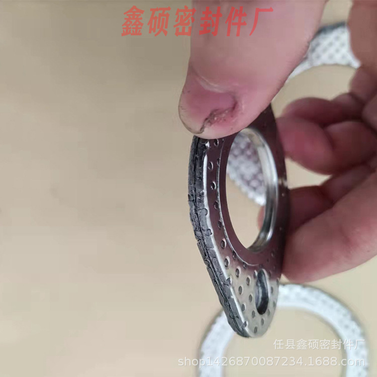 GY6125 car exhaust pipe interface sealing gasket modified car sealing pad N55 high temperature resistant muffler flat pad