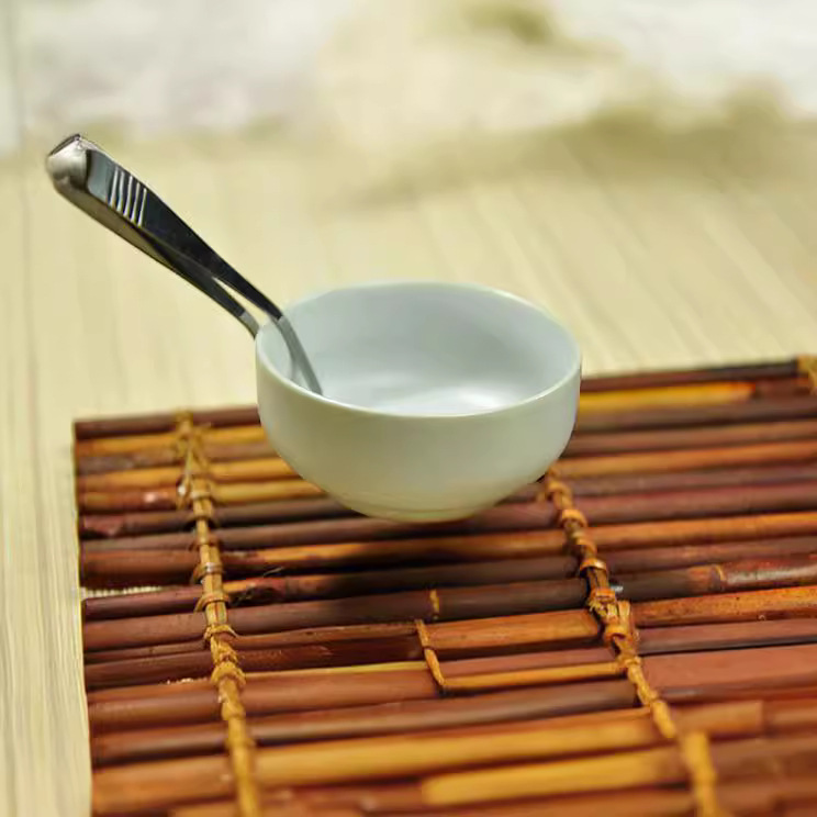 Thick [1 PCT] long 12.5 stainless steel tea clip stainless steel tweezers tea cup clip tea ceremony six gentleman accessories