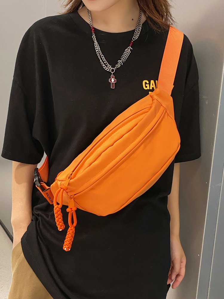 Japanese Style Chest Bag for Women 2023 Summer New Casual Simple Crossbody Bag Sports Couple Small Bag Versatile Hong Kong Style Waist Bag for Men