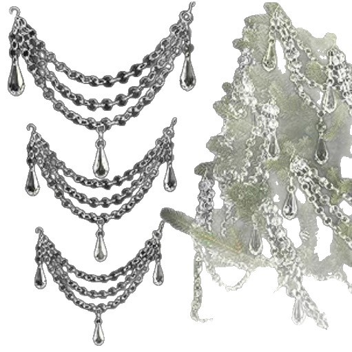 Christmas Tree European and American Style Retro Beach Style Versatile Multi-Layer Chain Simple Fashion Acrylic Pendant Pendant Decoration