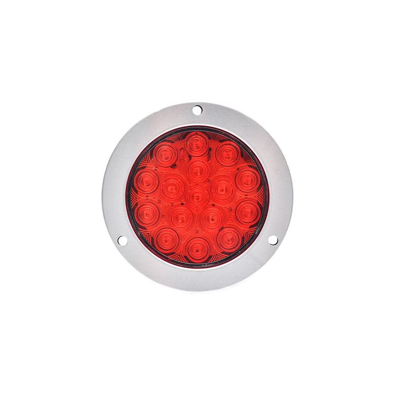 Cross-Border Electroplating Cimc Single Lamp 12V24V Cimc Truck Tail Light Trailer Turn Signal Brake Light Truck Tail Light