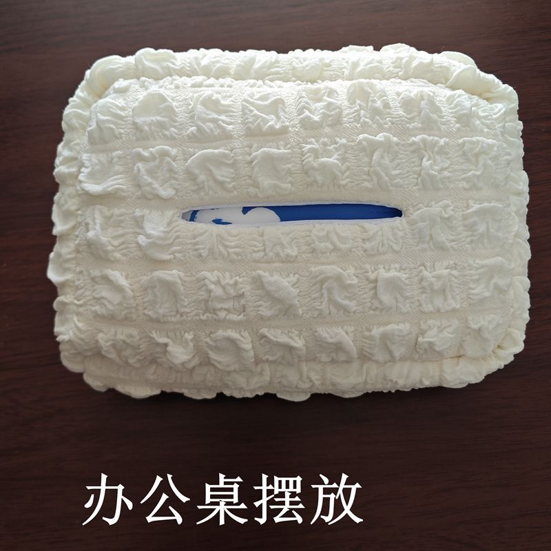 Car Tissue Box Car Interior Hanging Cute Car Storage Paper Box Advanced Decorations Hanging Fabric