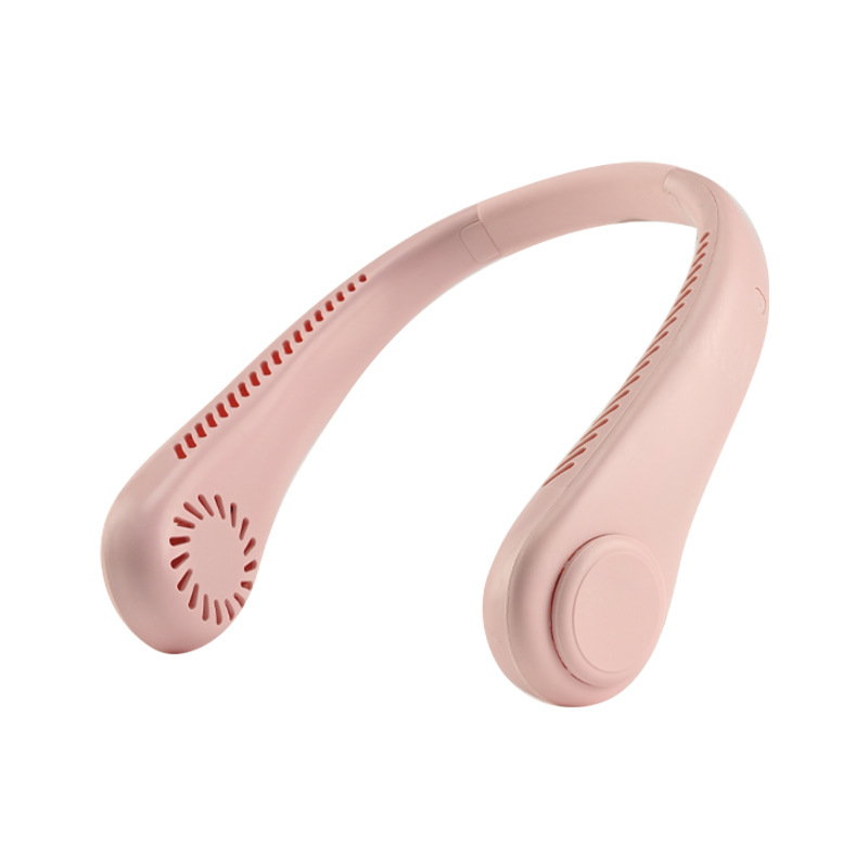 New Household USB Rechargeable Fan Portable Outdoor Small Fan with Neck Hanging Mini Bladeless Fan with Neck Hanging