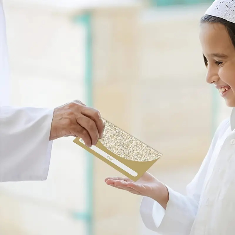 Cross-border New in stock Writable Envelope Wallet Elegant Pattern Wallet Gift New Year Gift Self-adhesive Envelope