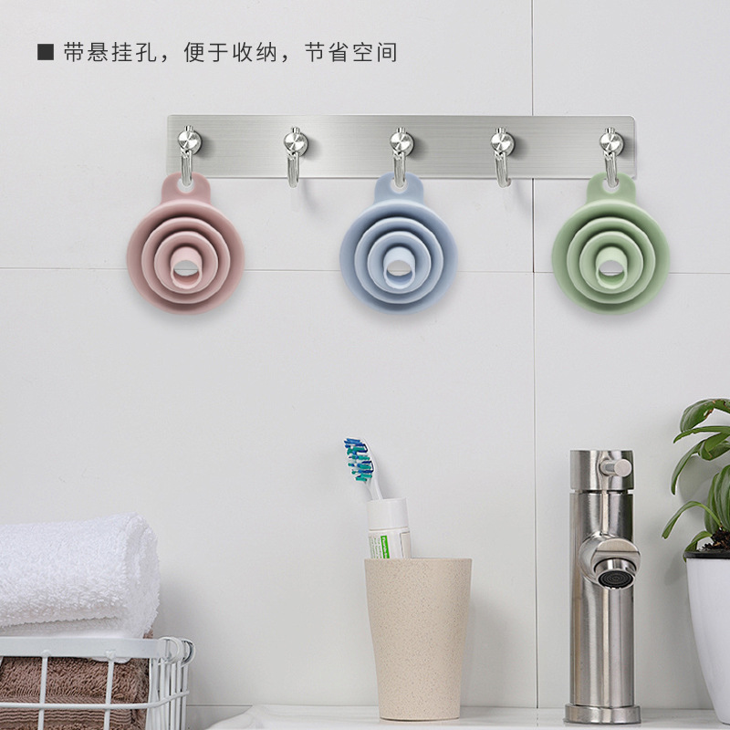 Foldable Funnel Large Diameter Funnel Grain Storage Bag for Ice Bag Telescopic Funnel Silicone Funnel Oil Leakage