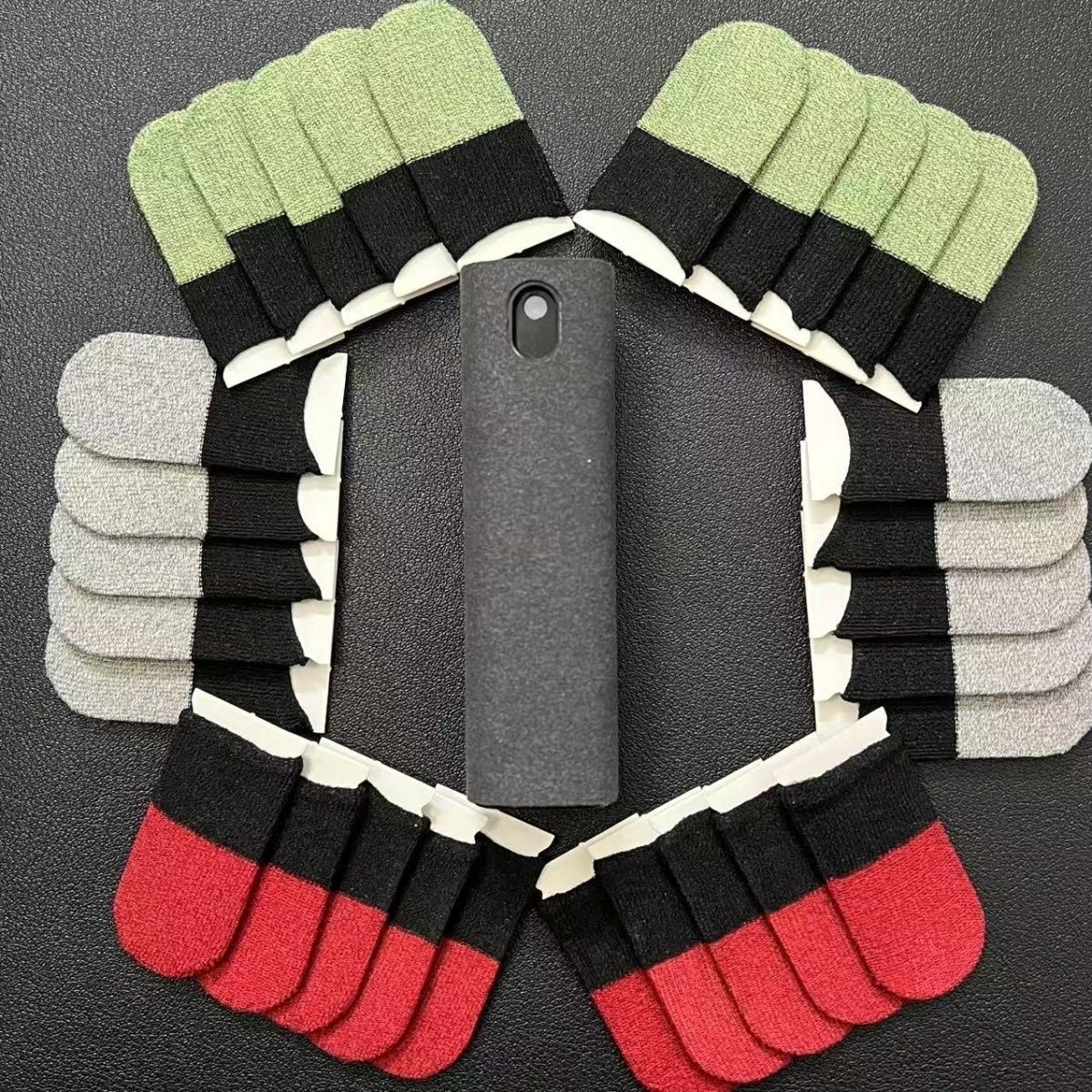 Game Double Finger Cover Non-slip E-sports Game Ultra-thin Finger Cover Double Color Chicken King Game Double Finger Cover