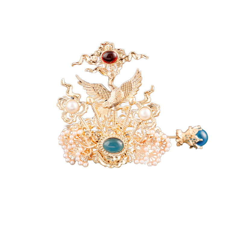 New Antique Handmade Jewelry Men's and Women's Hair Crown Hair Crown Hairpin Martial Arts Performance Antique Men's Headwear Daily