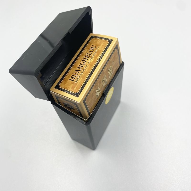 Factory direct cross-border 20 pressed cigarette case plastic environmental protection men's portable star love beans storage box cigarette case
