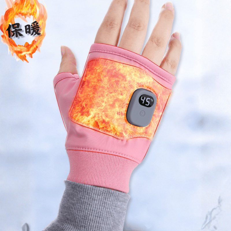 New Electric Heating Gloves USB Charging Heating Gloves Game Office Outdoor Warm Multi-Purpose Rider Cycling