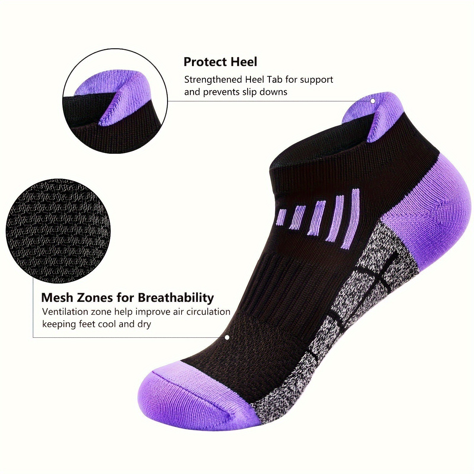 Amazon cross-border explosions men's sports socks summer thin deodorant sweat-absorbent breathable socks outdoor running socks