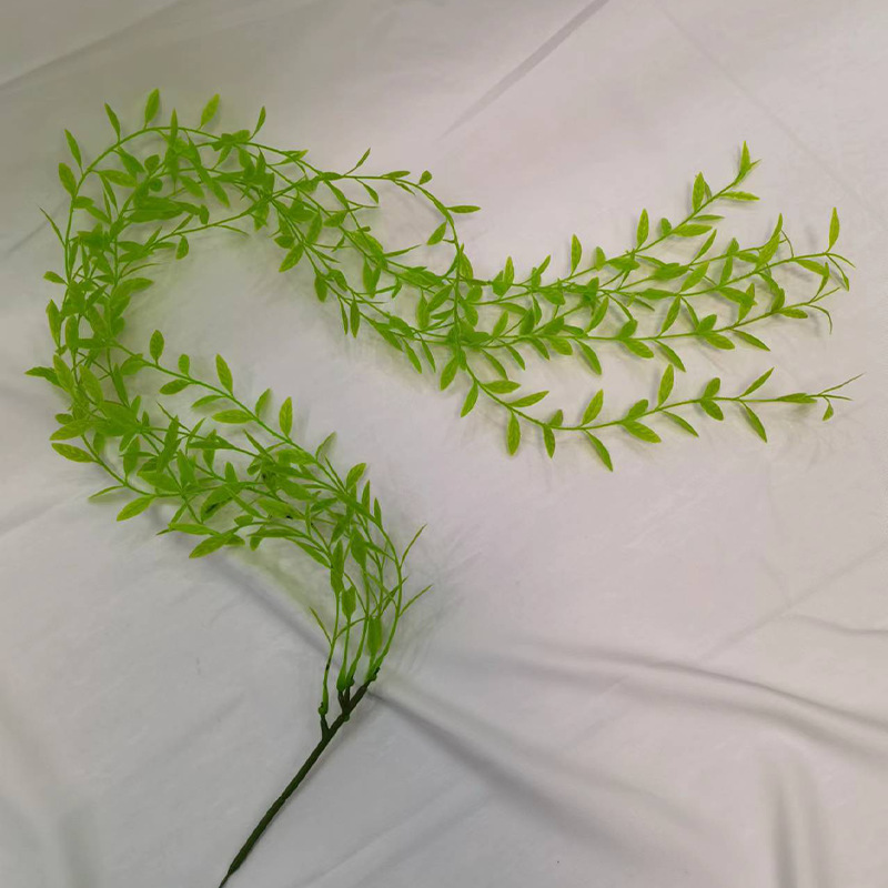 Jianglong Rattan Simulation Wicker Rattan Wall-hanging Weeping Willow Yugali Simulation Willow Fake Green Plant Wedding Wall