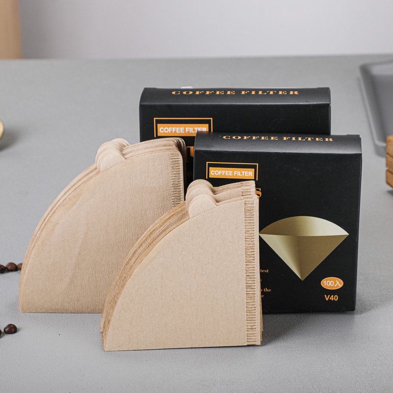 Продажа фильтровальной бумаги для кофе, неотбеленной, для керамических фильтров и стеклянных чашек, для клубники и кофе