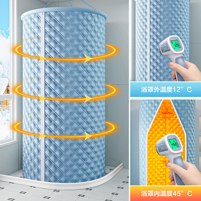 Утепляющий чехол для зимнего купания, волшебный инструмент, который не даст вам замерзнуть, занавеска для палатки для ванной, изоляционный чехол, очень толстый, премиум, двусторонний водонепроницаемый