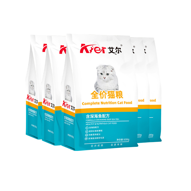 Air Cat Food Wholesale Deep Sea Fish Flavor Adult Cat Kitten Stray Cat Universal 30 Packs 500g Nutritional Complete Cat Food