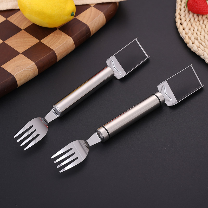 Watermelon Eating Artifact Double-Headed Stainless Steel Fruit Divider Multi-Functional New Melon Divider Watermelon Dicing and Dicing Device