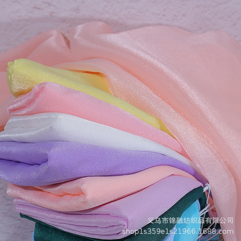 Encrypted Yangzhou Gauze Fabric Organza Pearlescent Cloud Gauze Ancient Costume Han Dynasty Skirt Gauze Fashion Kidsren's Clothing Fabric
