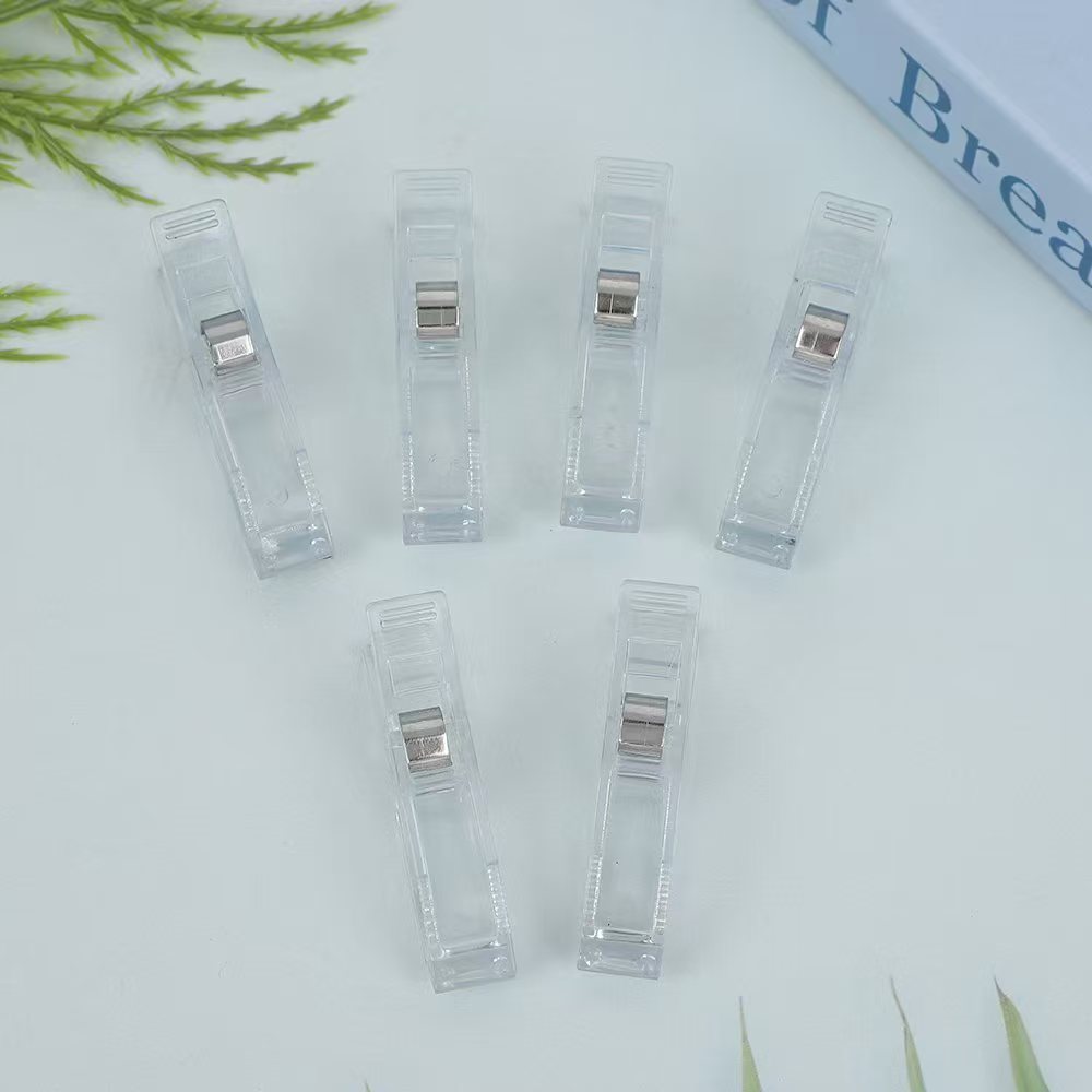 Cross-Border Hot Selling New Edge Positioning Clip Transparent Patchwork Sewing Clip Plastic Clip