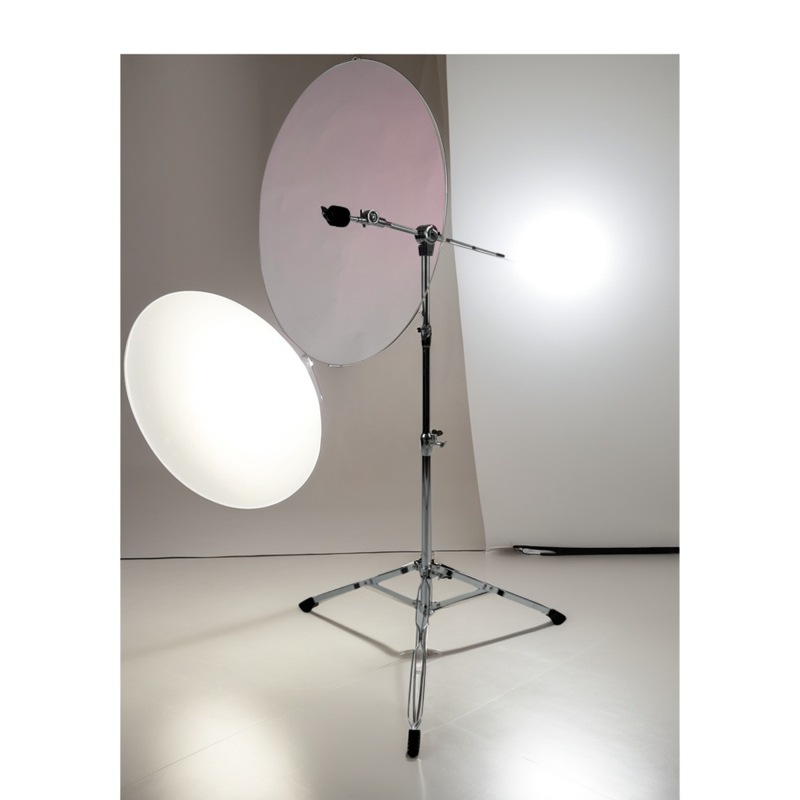 24inch Round Acrylic Drum Shield Drum Screen Soundproofing Panel to Prevent Cymbal Crossover Drum Room