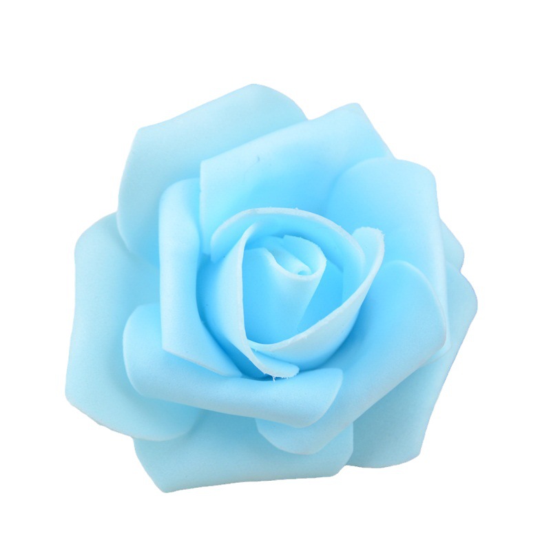 F 7cm Simulated Pe Rose Heads, Foam Roses for Chinese Valentine's Day, Wedding and Valentine's Day Bouquet Packaging