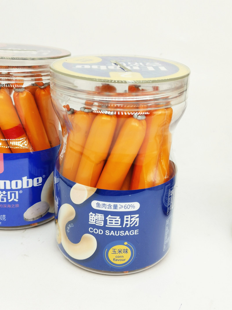 Yannuo cod sausage corn flavor fish meat content 60% children cod sausage children sausage 150g