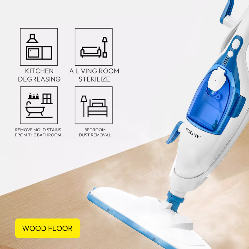Outlet SOKANY13062 steam mop soleplate cleaning machine household wired vacuum cleaner Steam mop