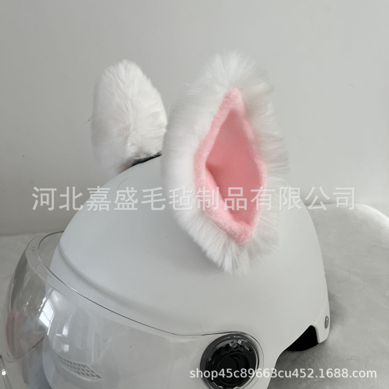 Helmet Accessories Plush Ears Electric Vehicle Motorcycle Helmet Accessories Cross-Border Hot Sale Personalized Creative Animal Ears