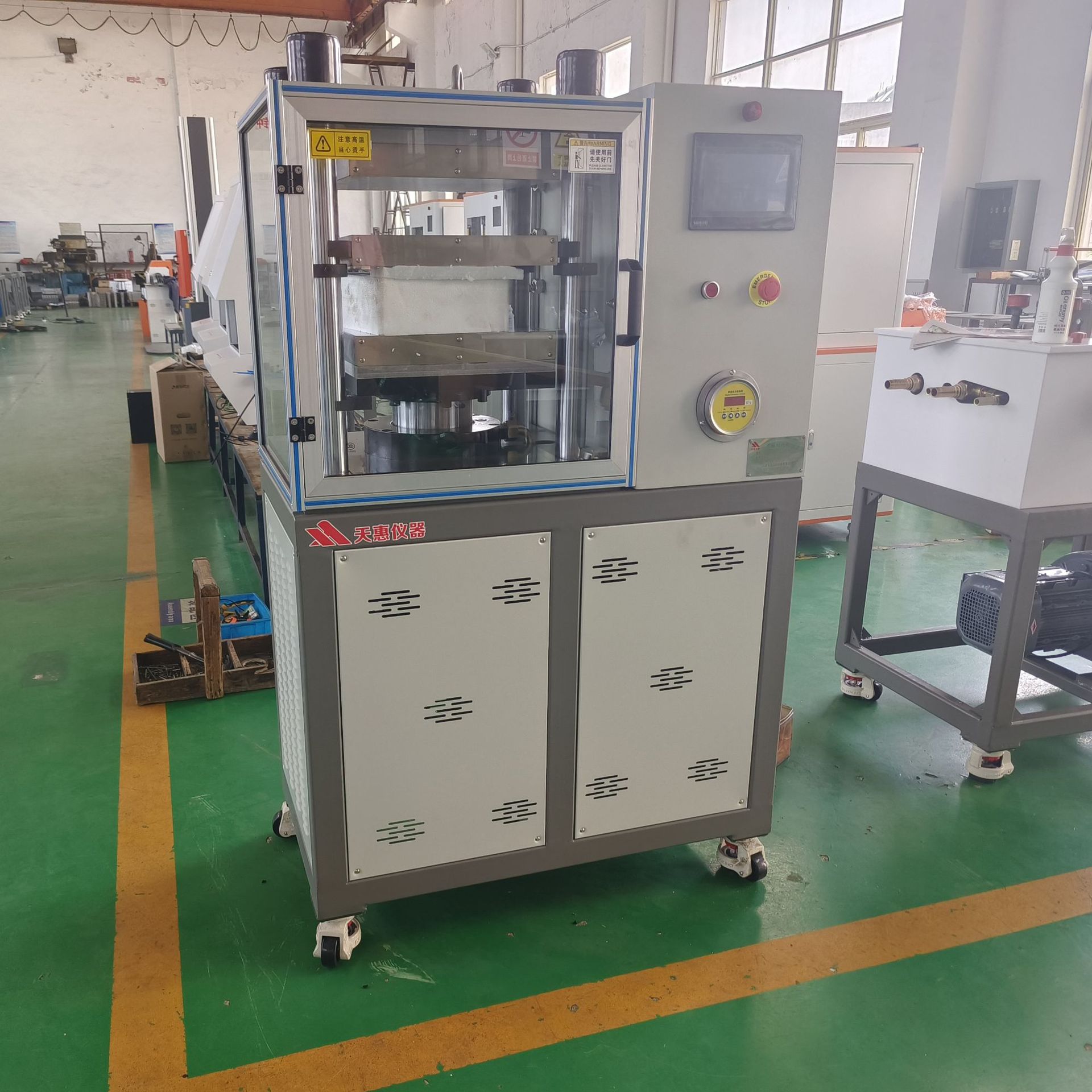 Manufacturer Customized 25-Ton Flat Plate Vulcanizer Laboratory Rubber Press Molding Machine New Fully Automatic Plastic Vulcanizer