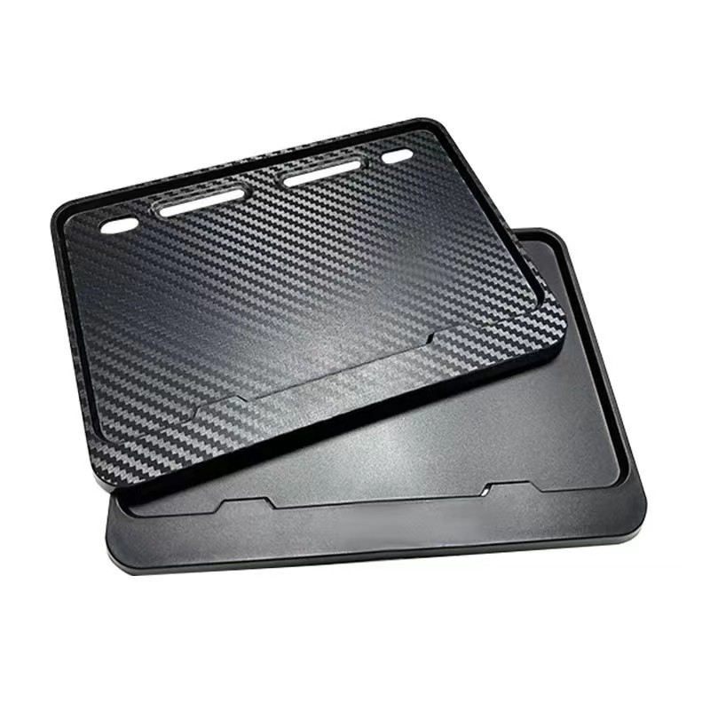 Motorcycle Rear License Plate Frame License Plate Protection Frame Motorcycle Scooter License Plate Frame Number Plate Frame Resin Universal Anti-Theft