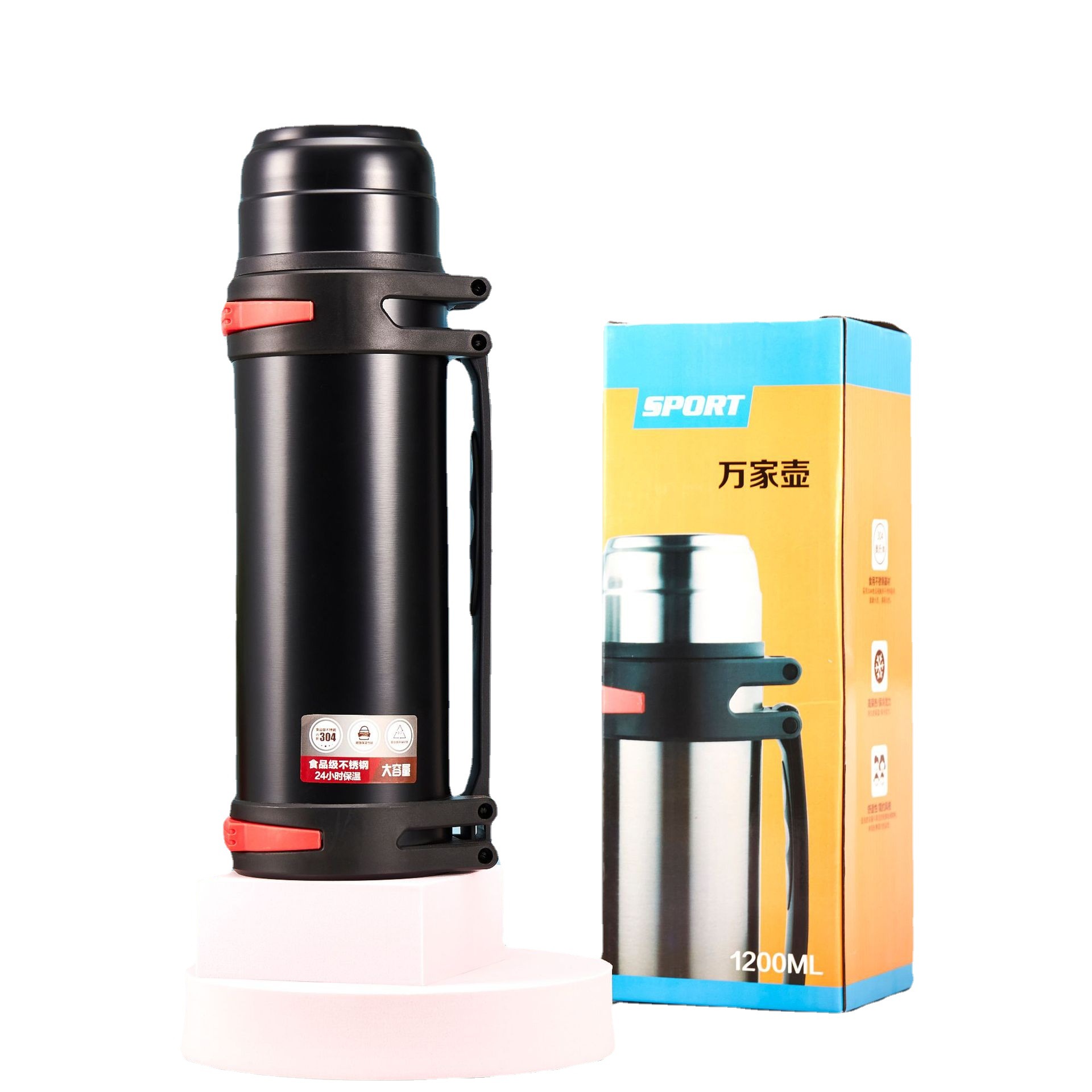 Kangyong large capacity outdoor travel pot 304 vacuum insulation water cup commercial gift logo custom factory wholesale