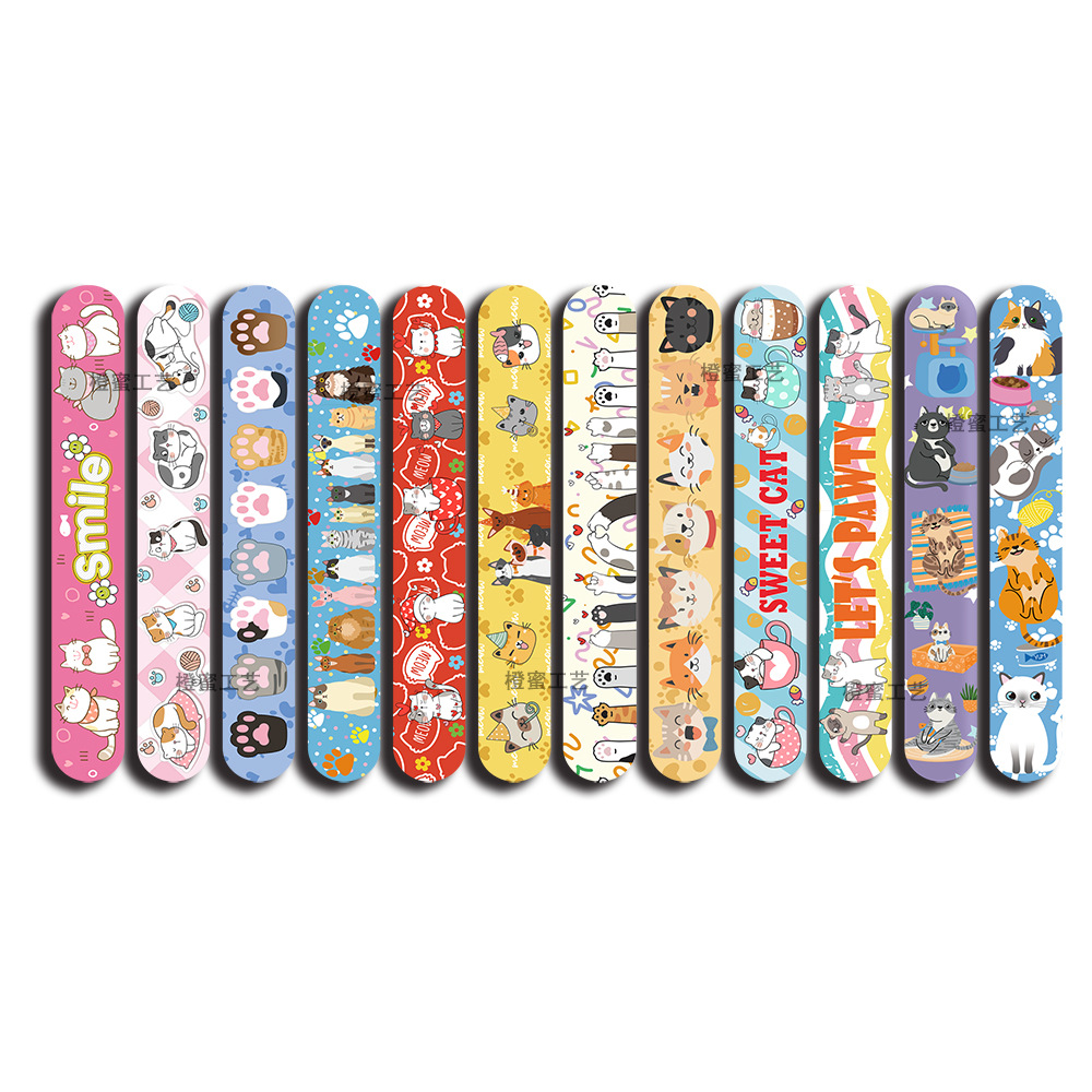 Cross-Border Kitten Series Snap Ring Pet Party Snap Ring Paw Cat and Dog Theme Activity Bracelet