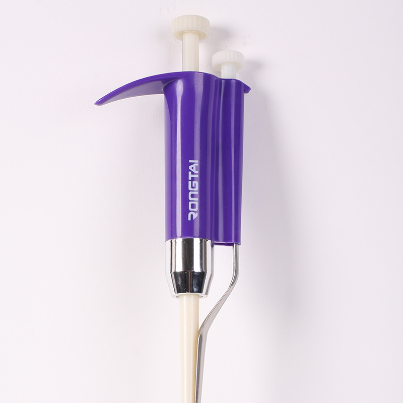 Rongtai Purple Five-Speed Adjustable 5-5000Ul Pipette Pipette Gun Manual Liquid Dispenser Sample Gun