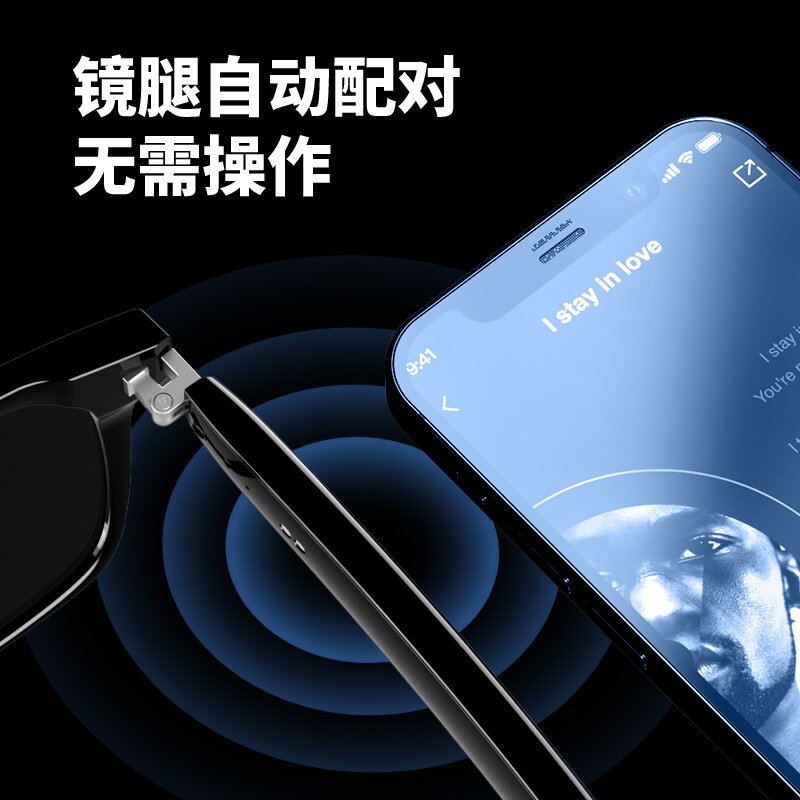 E13 Smart Glasses Music Headset Songs Talk Sunglasses Can be Equiped with Short-Vision Sunglasses Smart Bluetooth Glasses