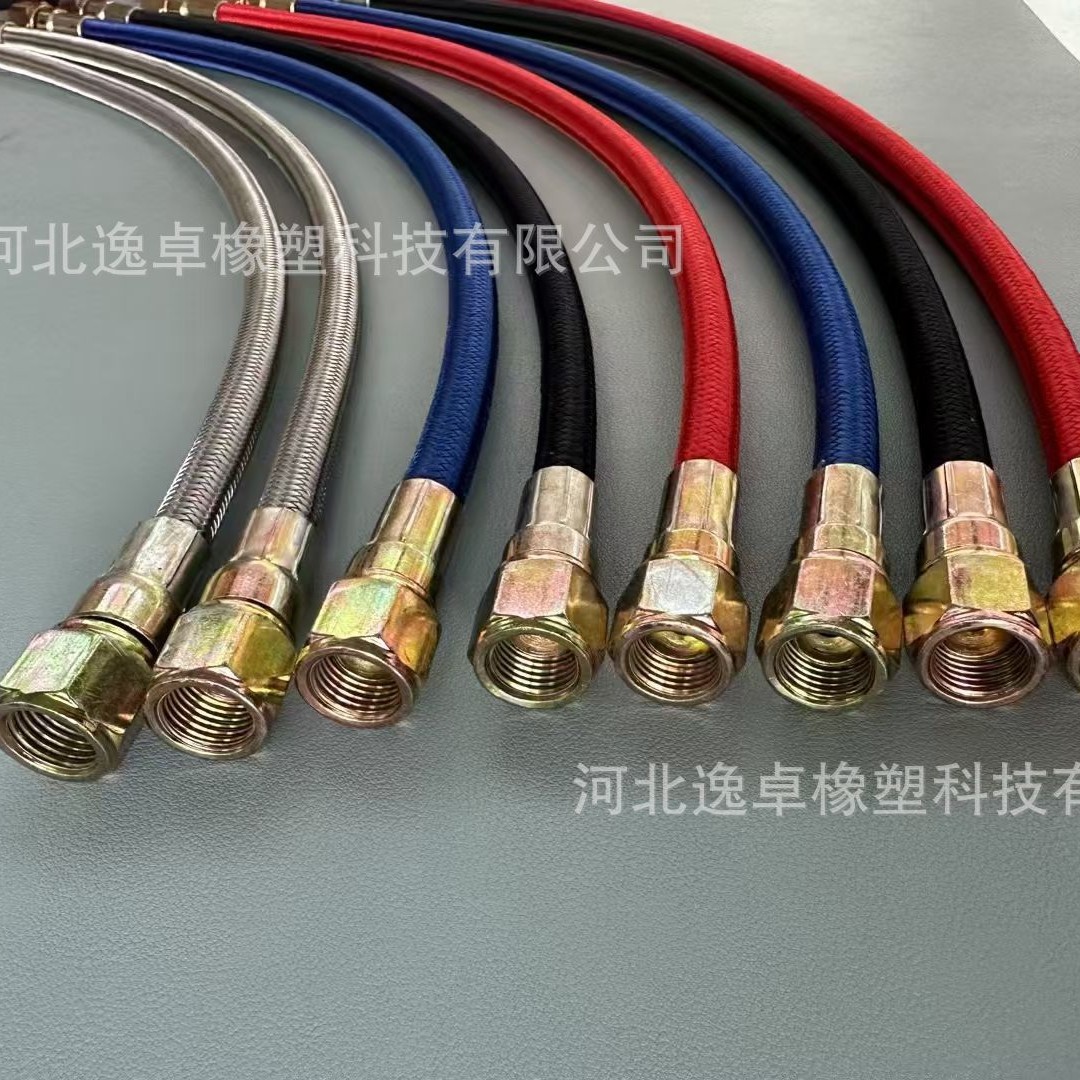 Трубка из ПТФЭ, устойчивая к высокой температуре и коррозии, трубка из нержавеющей стали 304 с проволокой и хлопчатобумажной нитью, металлическая гофрированная трубка