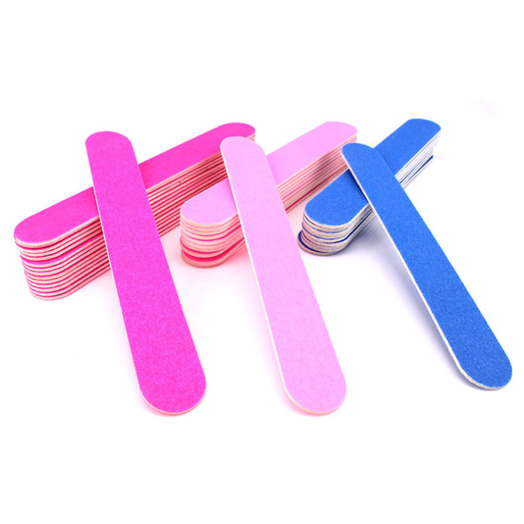 Factory spot wholesale disposable rubbing wood file trimming type polishing mini nail file double-sided nail tools