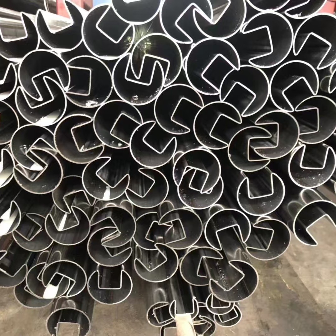 Foshan Source 304 Stainless Steel Special-Shaped Pipe 201 Grooved Pipe Slot Welded Pipe 316L Stainless Steel Pipe Wholesale in Stock
