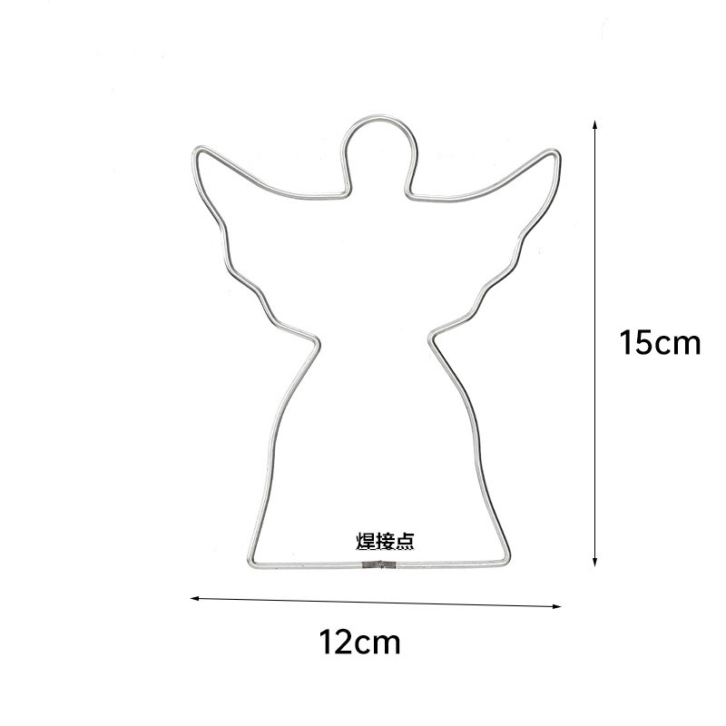 Handmade Dream Catcher Making Iron Frame Welding Various Small Pendants Christmas Tree Five-Pointed Star Little Angel Bell Accessories