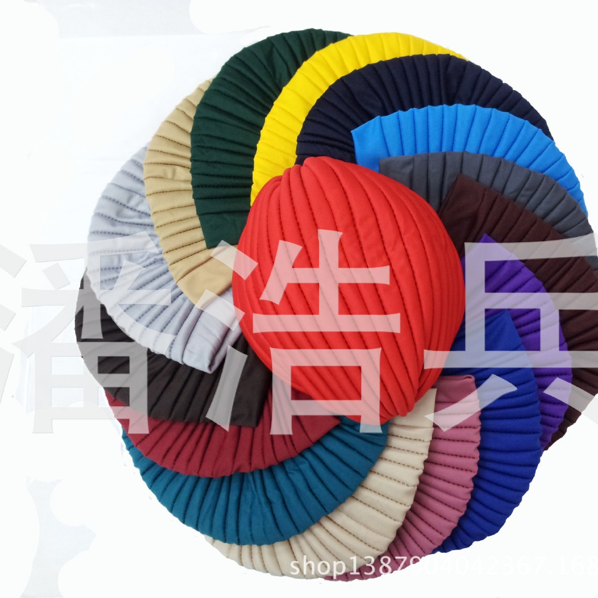 Factory direct double elastic men's and women's solid color comfortable breathable knitted sports yoga Middle East ethnic Indian hat