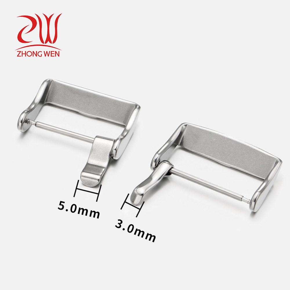 Source Factory Stainless Steel Watch Buckle Smart Watch Buckle Watch Accessories 2224 Watch Strap Buckle Ear Pin Buckle Belt Buckle