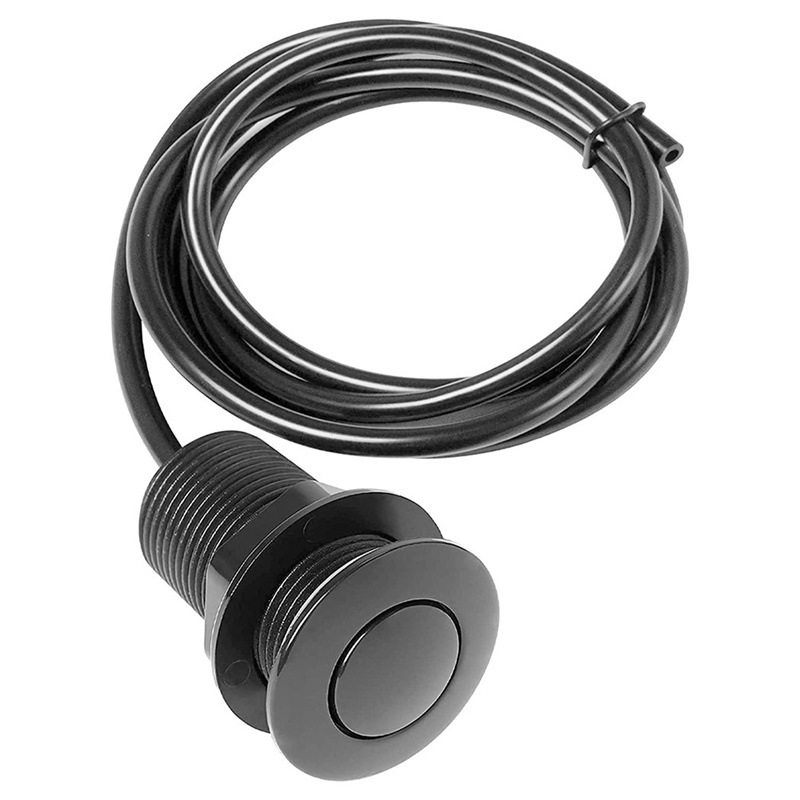 Food Waste Disposer Air Switch Stainless Steel Button Pneumatic Switch Massage Bathtub Start Switch