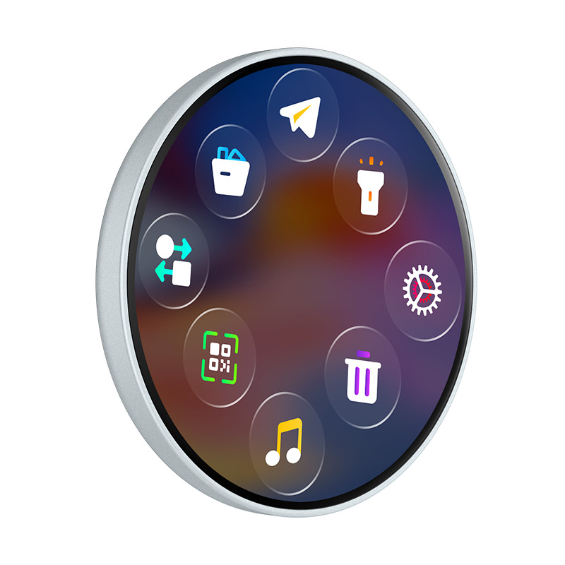 Electronic Badge Two-Dimensional Badge Screen Brooch Student Card Celebrity Peripheral DIY Pendant New Gemstone Corner