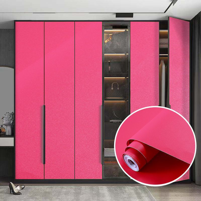 Wardrobe Stickers Renovation Ins Scandinavian Furniture Old Cabinet Cabinet Door Interior Stickers Color Change Decoration Renovation Wallpaper Self-Adhesive